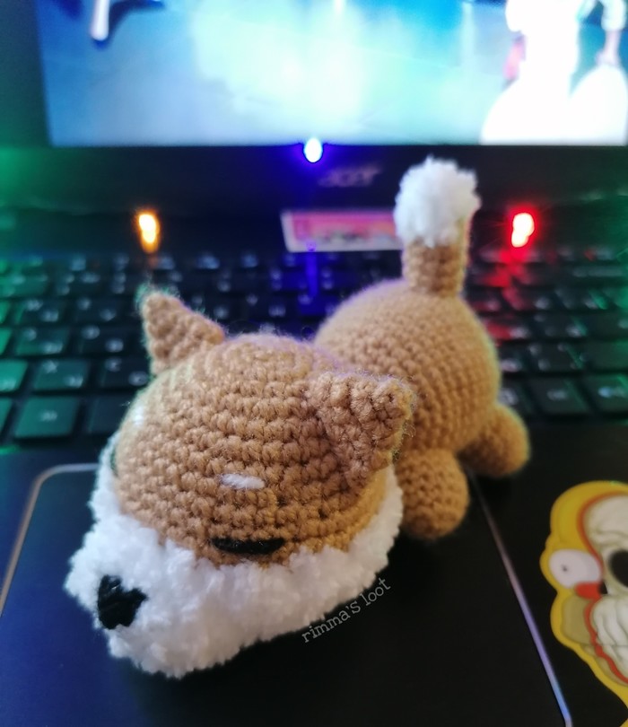 Вязаный сиба-ину :3