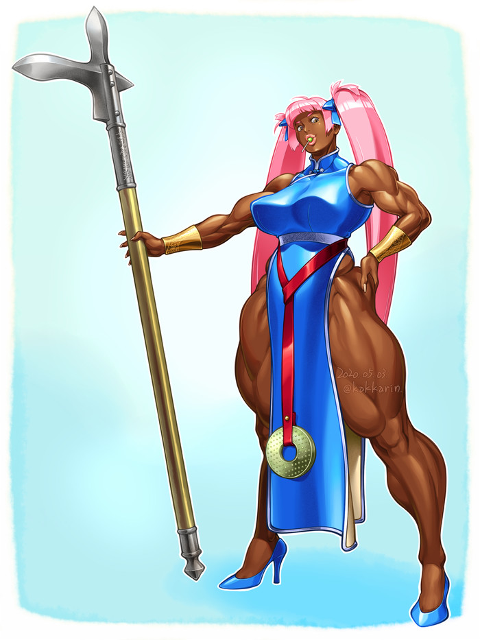 Female Warrior Kakkarin,  , -, , , Anime Art, Original Character