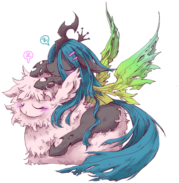 Hug bug My Little Pony, Queen Chrysalis, Fluffle puff