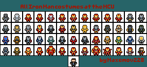      All Iron Man costumes in pixels Marvel,  , Mighty Avengers