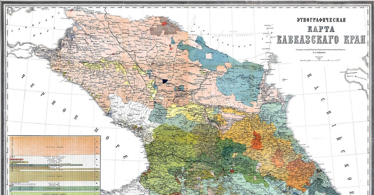 Этническая карта закавказья