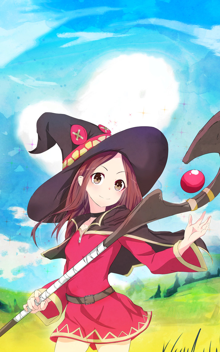 Takagi cosplays Megumin