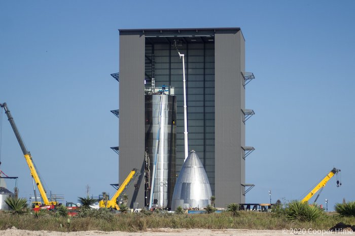 SpaceX успешно провели статический прожиг нового двигателя Raptor на прототипе сверхтяжёлой ракеты Starship SN4