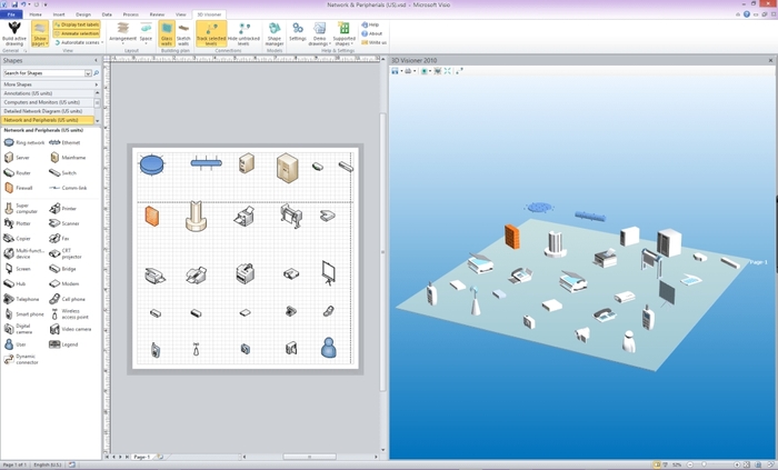 3DVisioner for MS Visio 2019 64x