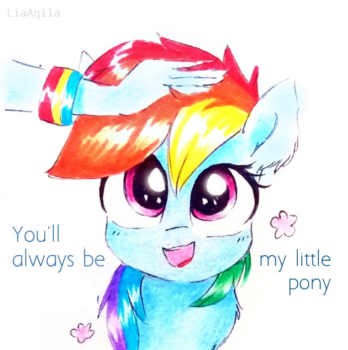       My Little Pony, Rainbow Dash, Ponyart, Liaaqila