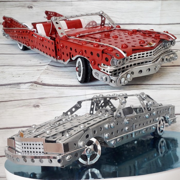 1959 и 1992 Cadillac Eldorado из металлического конструктора