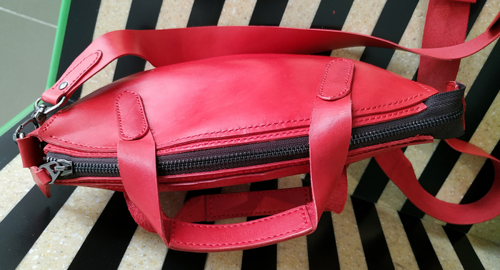 Сумка женская. Натуральная кожа Женская сумка, Рукоделие, Ручная работа, Кожа, Тренд, Длиннопост, Рукоделие без процесса