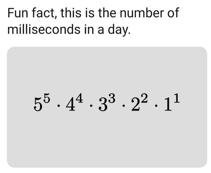 Количество миллисекунд в одном дне