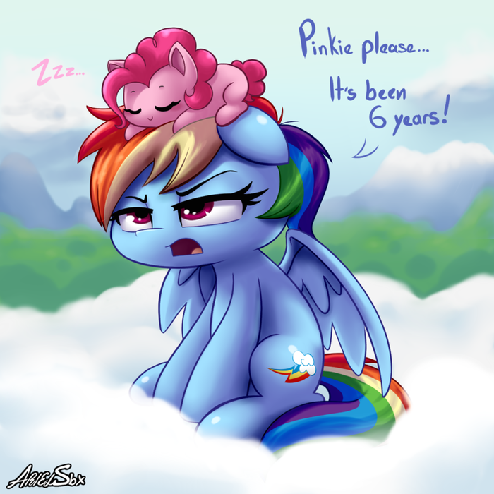 ,     .      ! My Little Pony, Rainbow Dash, Pinkie Pie