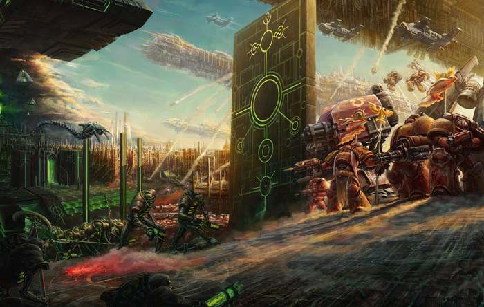 Warhammer marines by Nikita Belyaev