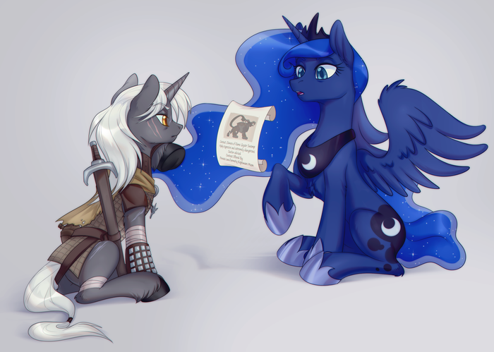 Contract My Little Pony, Ponyart, , , Princess Luna, Original Character