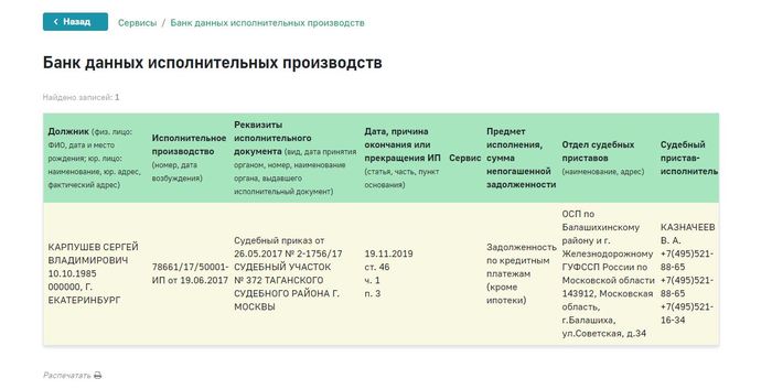 ������ � �������� ������������