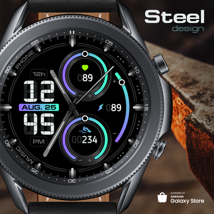 Steel-    Samsung Galaxy Watch , , Samsung Galaxy, Samsung galaxy Watch, Samsung, Watchface, ,  