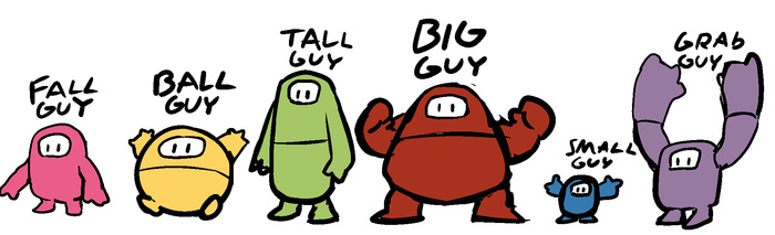 Какими могли бы быть разновидности FallGuy-ев Fall Guys, Игры, Арт