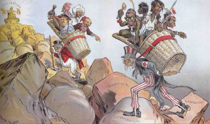 что такое бремя белого человека. 1599748675119885137. что такое бремя белого человека фото. что такое бремя белого человека-1599748675119885137. картинка что такое бремя белого человека. картинка 1599748675119885137. Бремя белого человека С английского: The white man\'s burden. Название стихотворения (1899) английского писателя Джозефа Редь-ярда Киплинга (1865—1936). Писатель имеет в виду культуртрегерскую роль белого человека, который был должен приобщать народы колоний Великобритании к европейской цивилизации ради их собственного блага, а также то, что такая роль требует от белого человека терпения, самоограничения, мужества и труда. В этом стихотворении, в частности, говорится: Несите бремя белых, — И лучших сыновей На тяжкий труд пошлите За тридевять морей; На службу к покоренным Угрюмым племенам. Употребляется: в прямом, авторском смысле, но обычно иронически; служит шутливо-иронической самохарактеристикой человека («вот оно, бремя белого человека»), занимающегося чьим-либо просвещением, обучением и т. д. что такое бремя белого человека. 1599748675119885137. что такое бремя белого человека фото. что такое бремя белого человека-1599748675119885137. картинка что такое бремя белого человека. картинка 1599748675119885137. Бремя белого человека С английского: The white man\'s burden. Название стихотворения (1899) английского писателя Джозефа Редь-ярда Киплинга (1865—1936). Писатель имеет в виду культуртрегерскую роль белого человека, который был должен приобщать народы колоний Великобритании к европейской цивилизации ради их собственного блага, а также то, что такая роль требует от белого человека терпения, самоограничения, мужества и труда. В этом стихотворении, в частности, говорится: Несите бремя белых, — И лучших сыновей На тяжкий труд пошлите За тридевять морей; На службу к покоренным Угрюмым племенам. Употребляется: в прямом, авторском смысле, но обычно иронически; служит шутливо-иронической самохарактеристикой человека («вот оно, бремя белого человека»), занимающегося чьим-либо просвещением, обучением и т. д.