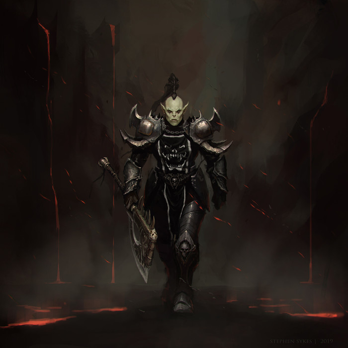 Orc warrior. : Stephen Sykes World of Warcraft, Warcraft, Blizzard, Game Art, , , , 