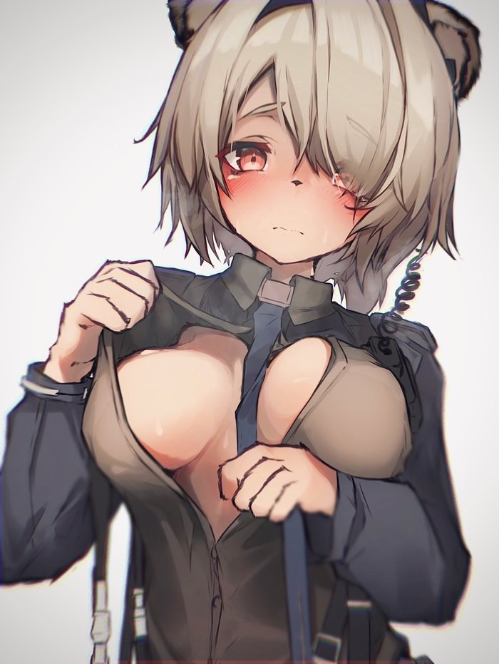 Absinthe Anime Art, , ,  , Animal Ears, Arknights, , Blush