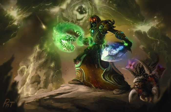 Destruction Warlock byRadoartcraft World of Warcraft, Warcraft, Blizzard, Game Art, , , 