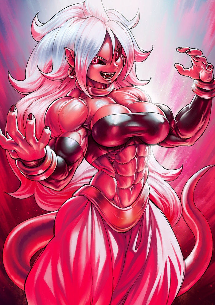 Majin Android 21  , , Muscleart, Pokkuti, , Anime Art, Dragon Ball, Majin Android 21