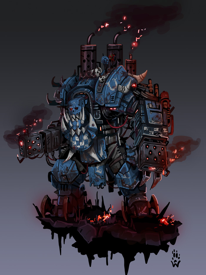 Ro-boot Grill-a-Man Warhammer 40k, Wh Art, , Wolfdawg