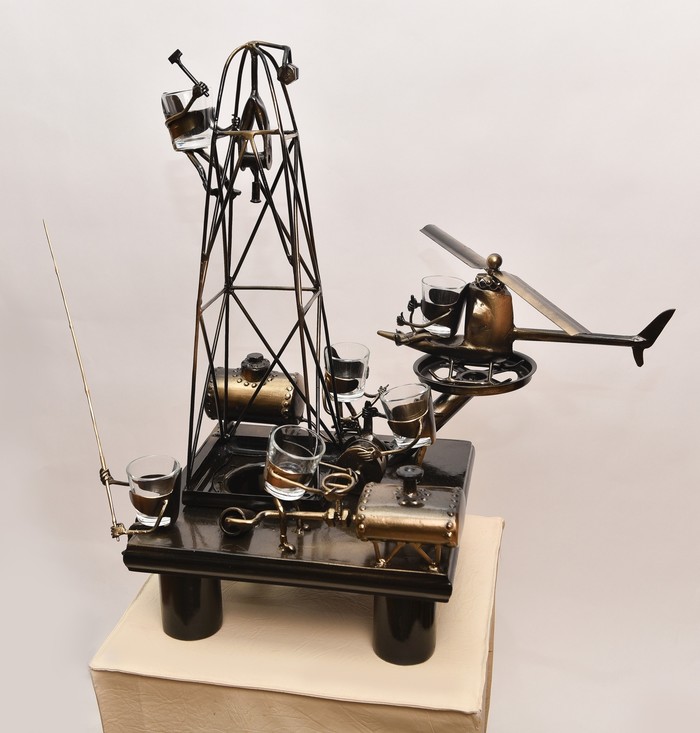 Изготовил сувенир "Буровая вышка" Сувениры, Ручная работа, Длиннопост, Творчество, Рукоделие без процесса