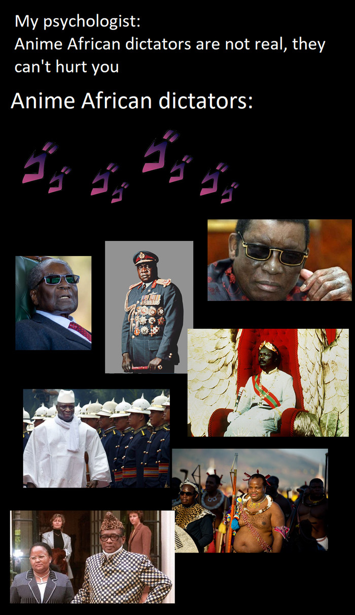 Anime African dictators , , Jojos Bizarre Adventure, , , 