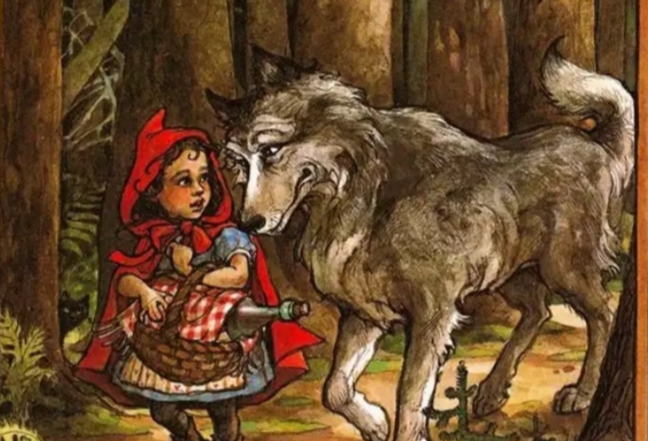 Красная шапочка для волковых. Brothers Grimm little Red riding Hood. Карл Офтердинген красная шапочка. Волк из красной шапочки. Красная шапочка встреча с волком.