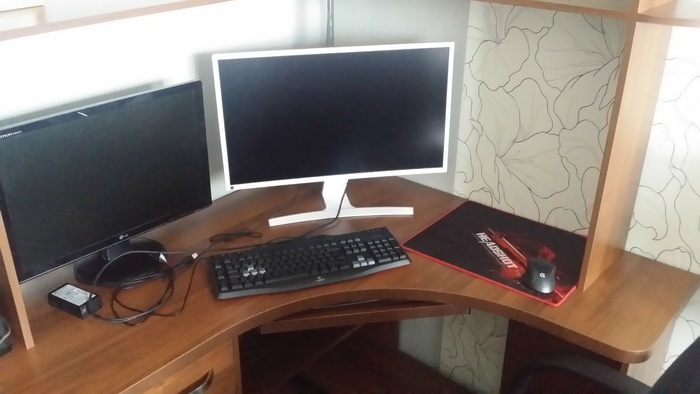 Компьютерный стол Компьютерный стол, Кот, Длиннопост