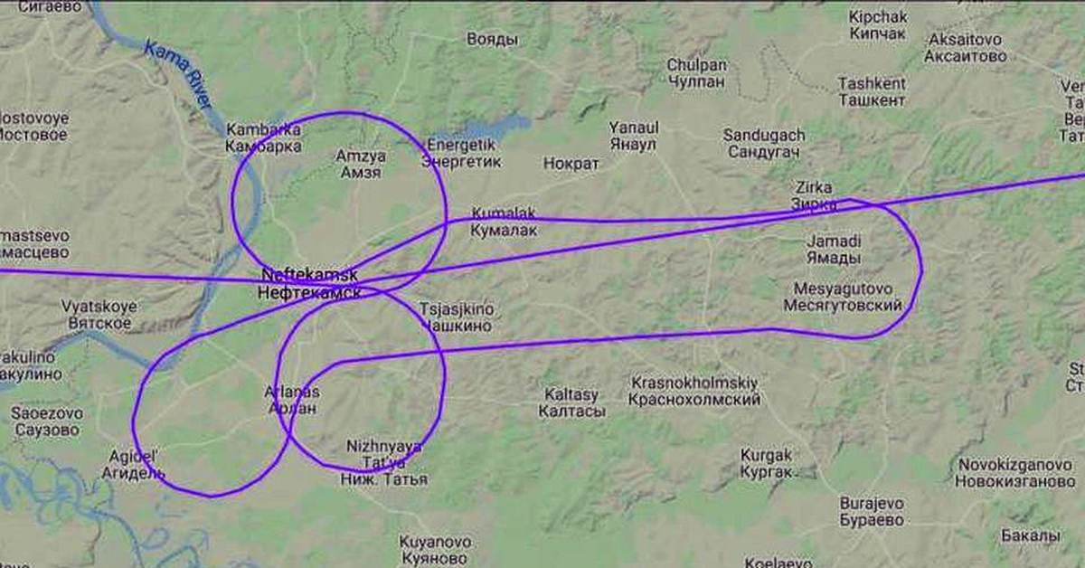 Траектория полета самолета 8 букв