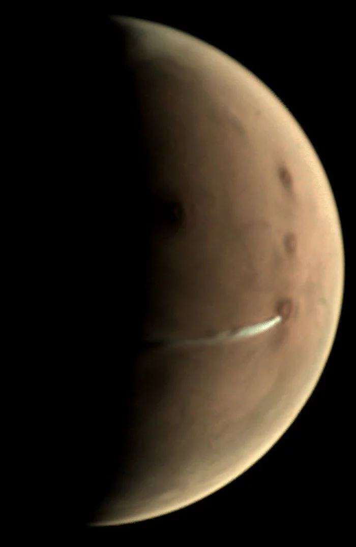 Марсиане затопили печку Юмор, Вулкан, Космос, Марс, Облака, Планета, NASA, Телескоп