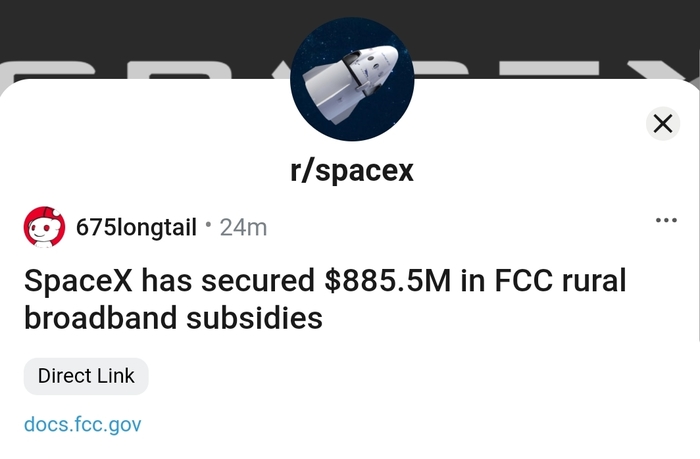 SpaceX  $885,5              SpaceX, Starlink, , , ,  