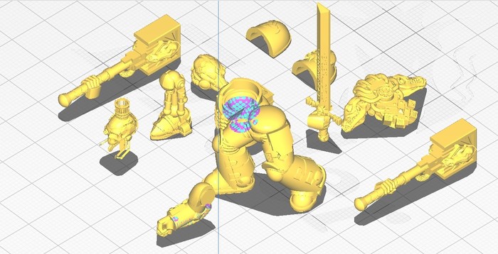      3D, 3D , Warhammer 40k, Space wolves, Adeptus Astartes, Primaris Space Marines, Chaplain