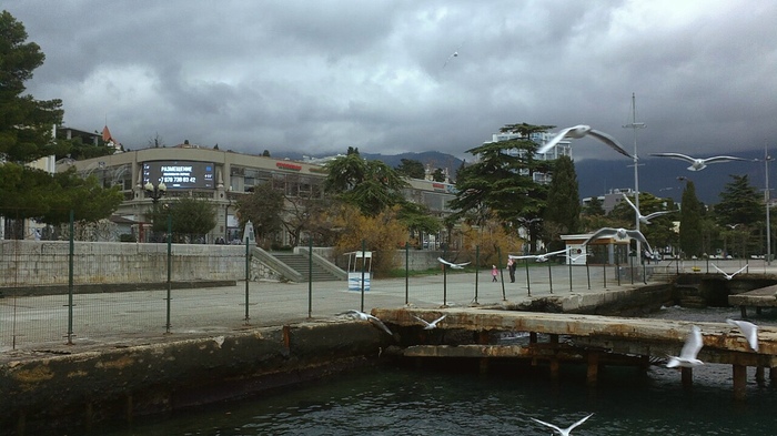 Зимняя Ялта / Крым Ялта, Крым, Море, Черное море, Зима, Длиннопост, Фотография