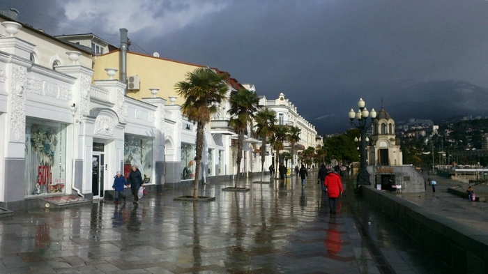 Зимняя Ялта / Крым Ялта, Крым, Море, Черное море, Зима, Длиннопост, Фотография