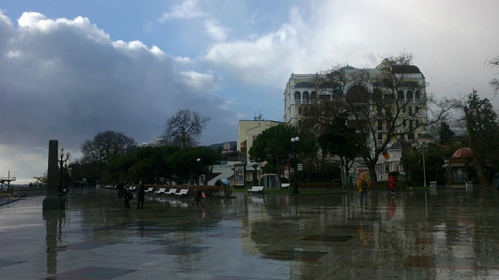 Зимняя Ялта / Крым Ялта, Крым, Море, Черное море, Зима, Длиннопост, Фотография