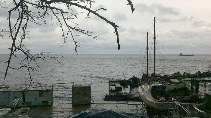 Зимняя Ялта / Крым Ялта, Крым, Море, Черное море, Зима, Длиннопост, Фотография