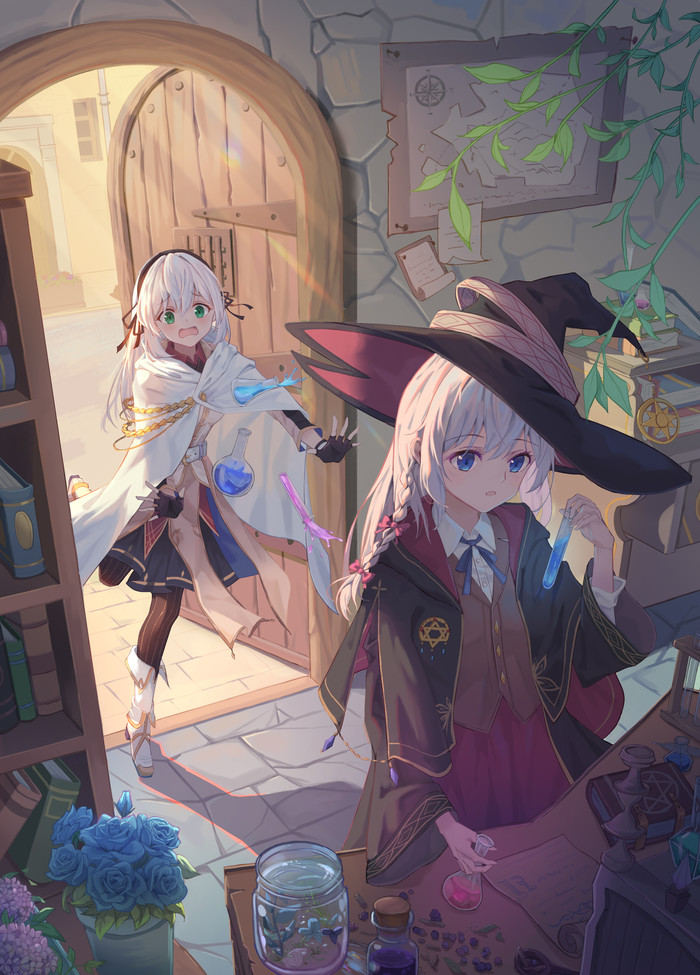  Anime Art, , Elaina, Avira, Majo no tabitabi, Al guang