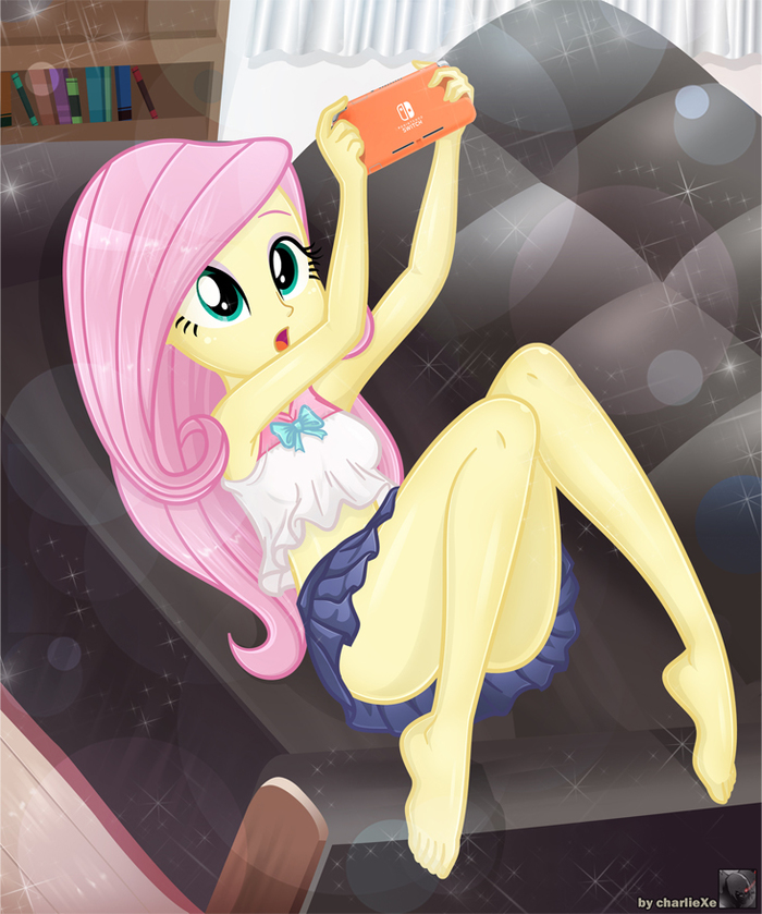 - My Little Pony, Equestria Girls, Fluttershy, Charliexe, MLP Edge