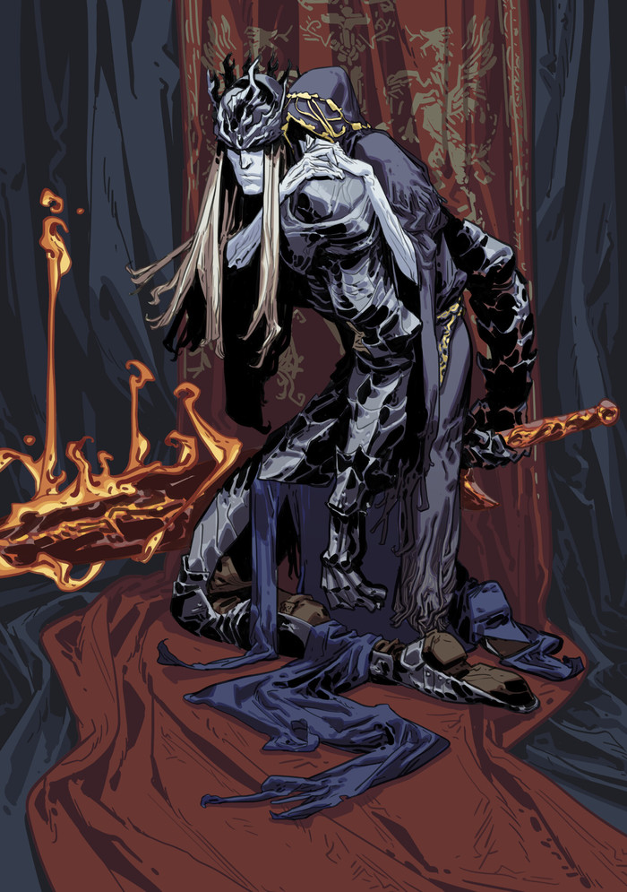 Dark Souls 3 Рисунок, Dark Souls, Dark Souls 3, Боссы в играх, Арт, Длиннопост