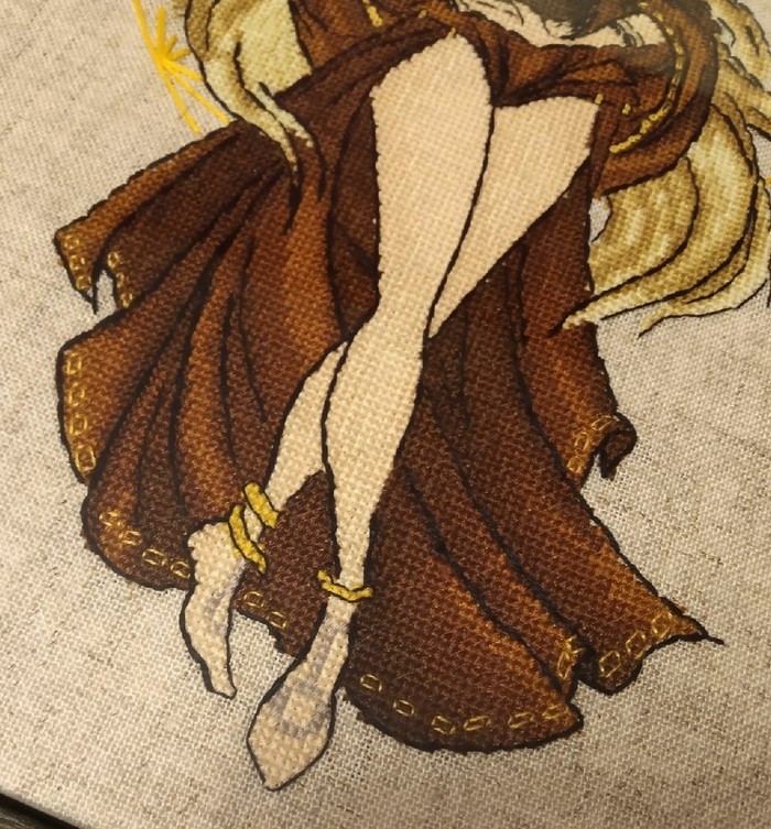 Вышивка "Дева" Длиннопост, Ручная работа, Вышивка, Вышивка крестом, IrenHorrors, Рукоделие, Рукоделие без процесса, Дева, Знаки зодиака