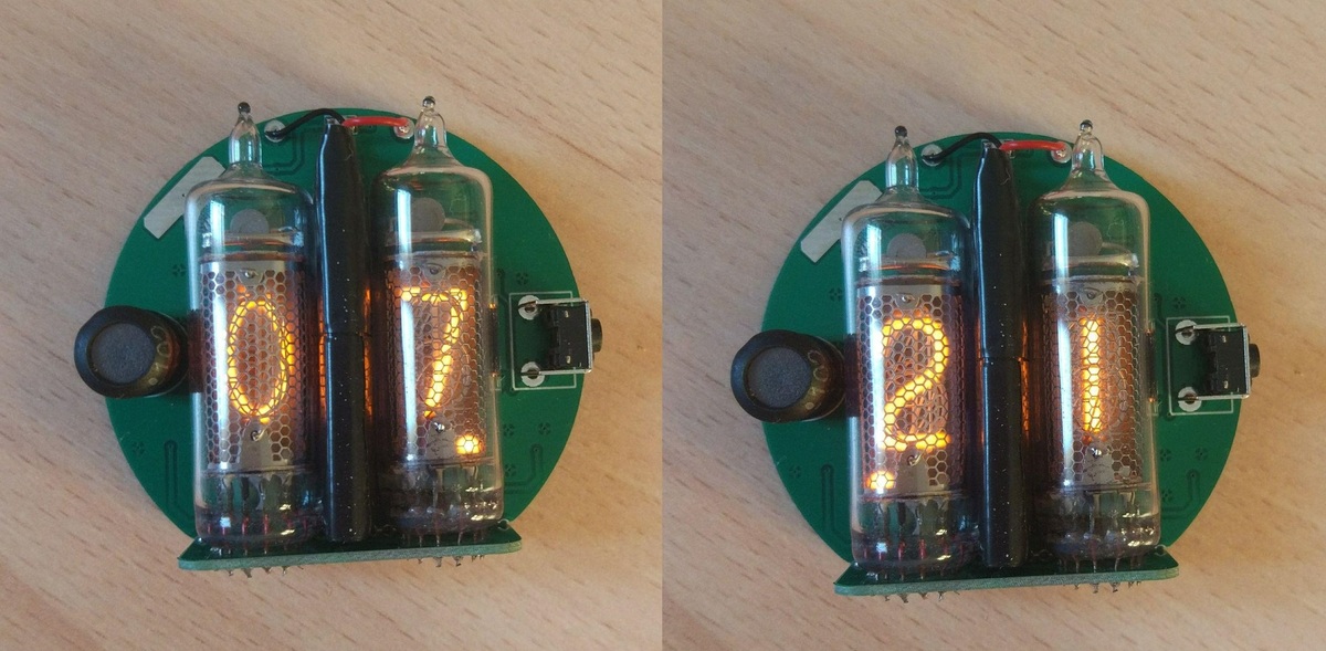 Мои вариант часов "Микро" на двух индикаторах ИН-16, версия 5 | Пикабу