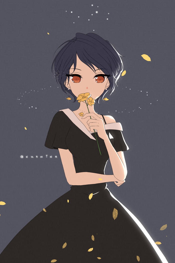 Yellow Freesia Monogatari series, Kanbaru Suruga, Bakemonogatari, Anime Art, 