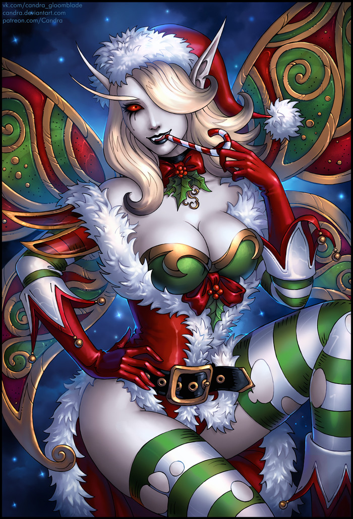 Christmas Sylvanas by Candra  , World of Warcraft, , Blizzard, Candra Gloomblade