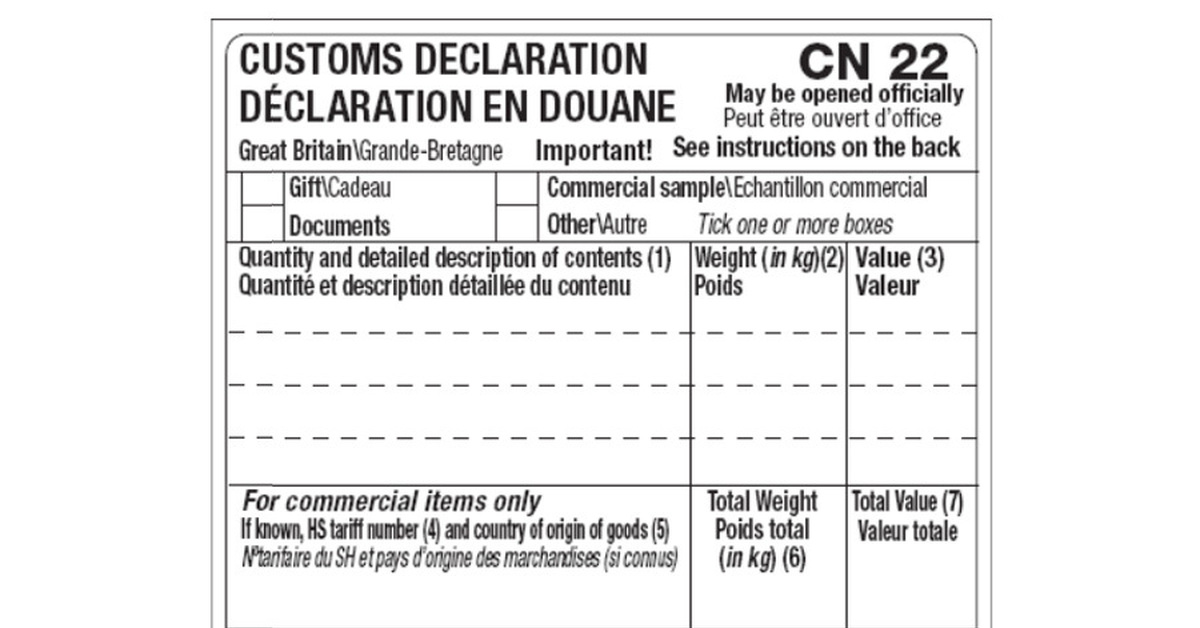 Customs declaration. Образец заполнения таможенной декларации на посылку cn23. Заполнение таможенной декларации CN 22. Таможенная декларация формы CN 22. Декларация cn22.