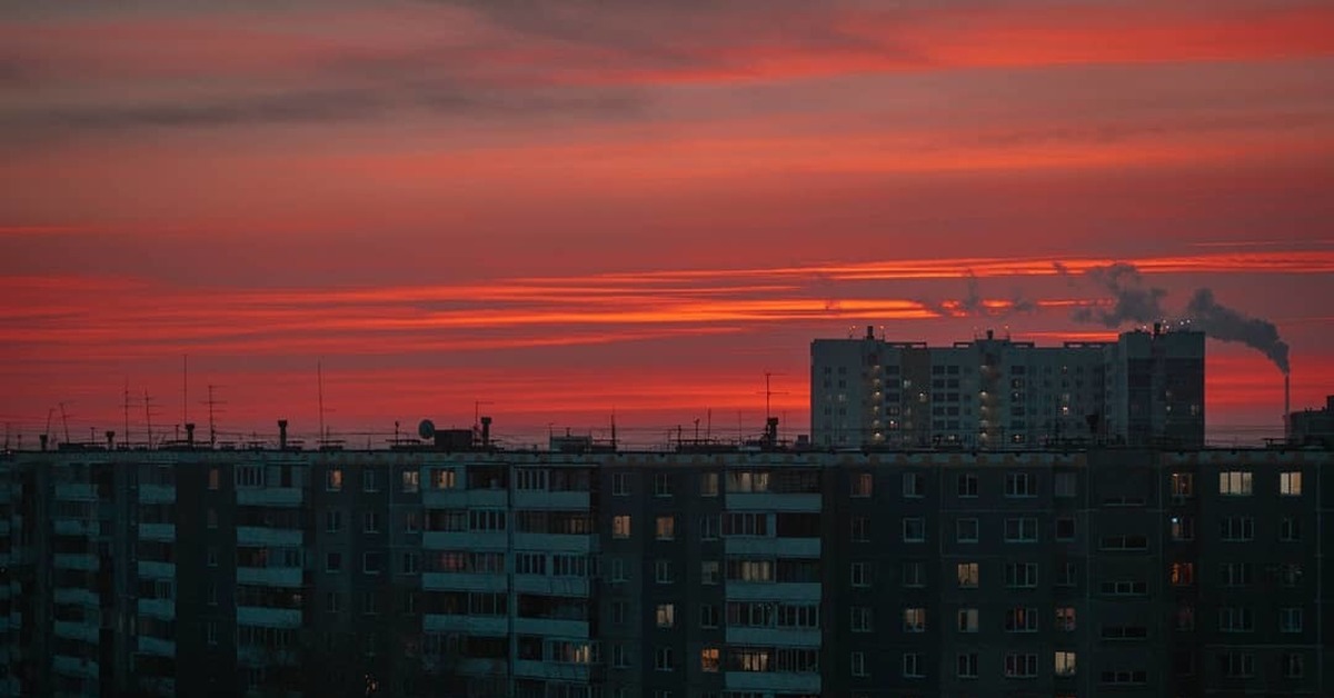 Закат в челябинске сегодня фото