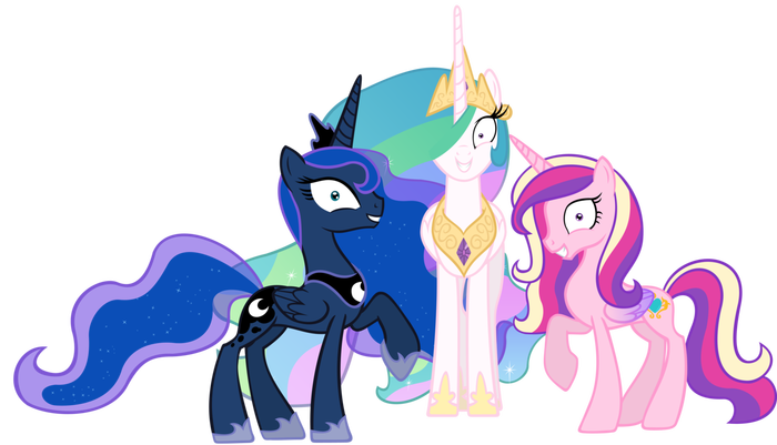    ! My Little Pony, Princess Luna, Princess Celestia, Princess Cadance