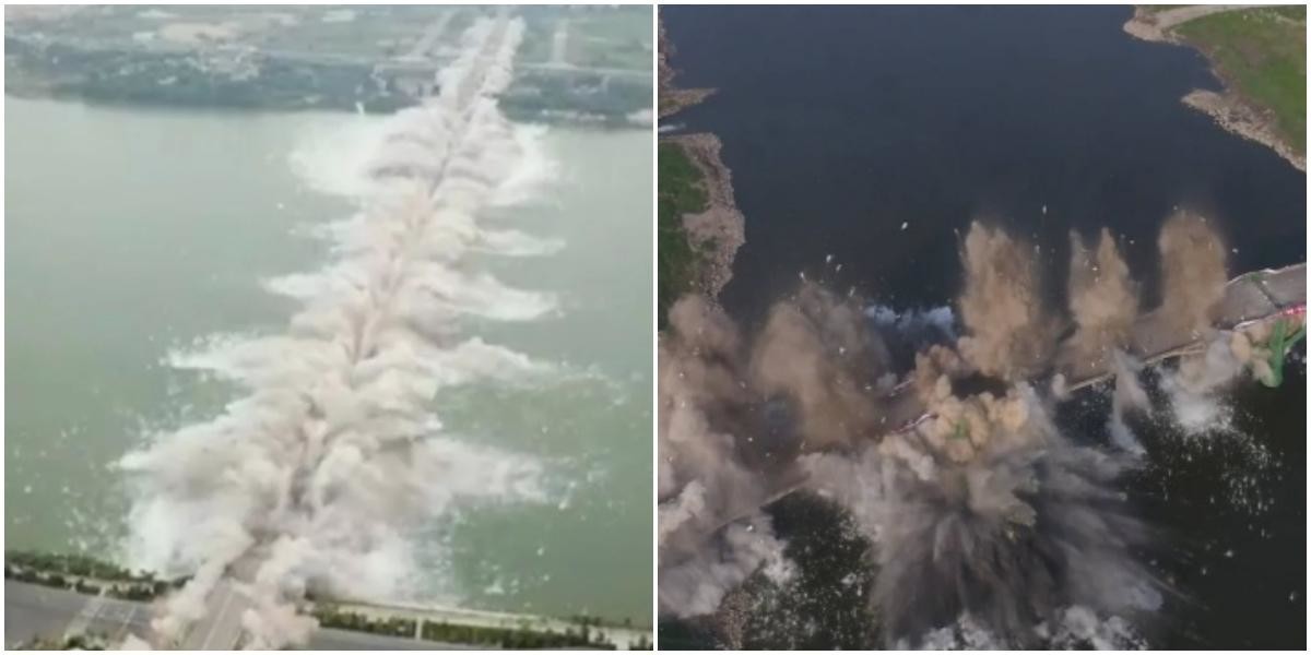 После взрыва моста федоров должен. Мост бомбят. Взрыв Чонгарского моста. Съемка взорванного моста из космоса. Взрыв под водой.
