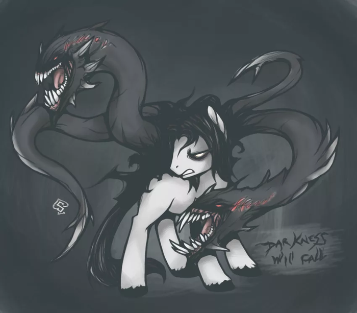 The Darkness My Little Pony, Ponyart, , MLP Crossover, The darkness