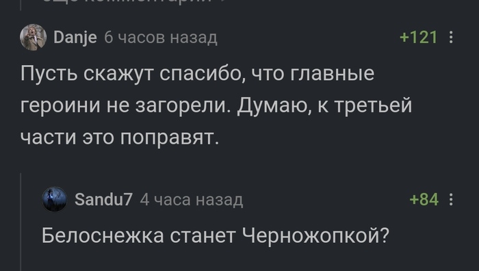 Адаптация мультфильмов от Дисней