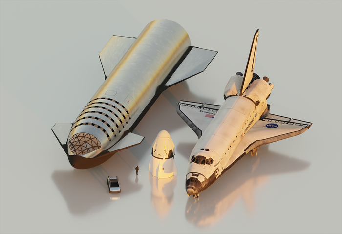    , , Space Shuttle, Starship, SpaceX, , , , 